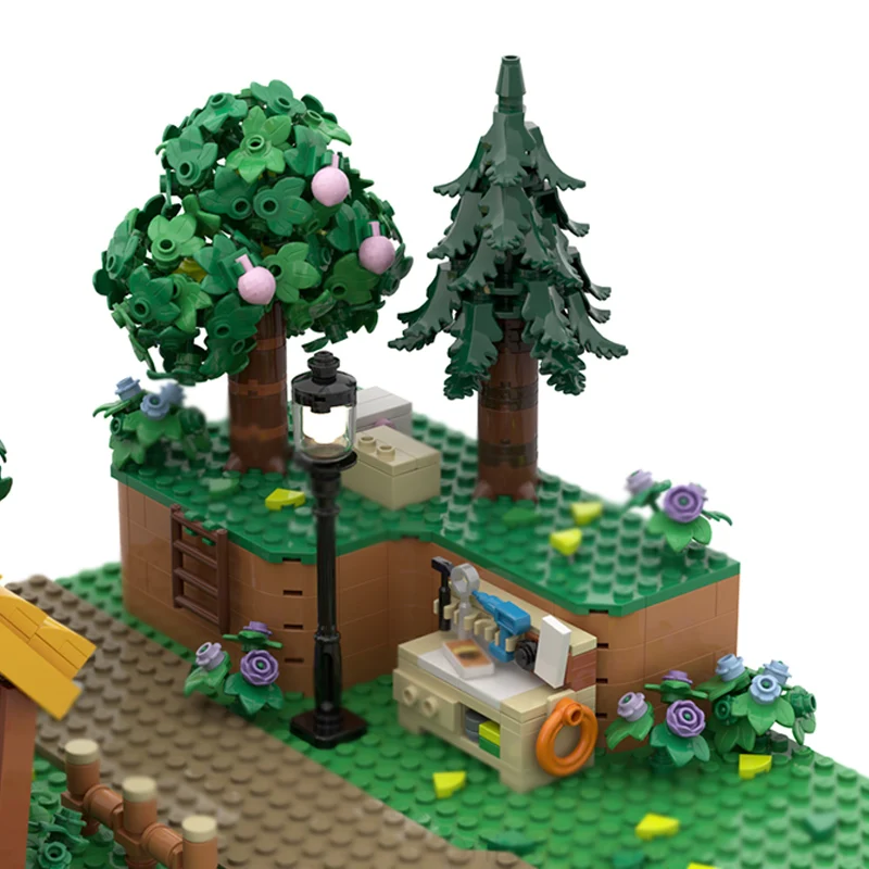 مدينة شارع عرض نموذج MOC قوالب بناء القرية المنزل السكني وحدات التكنولوجيا الأطفال هدايا العيد تجميع لعبة البدلة