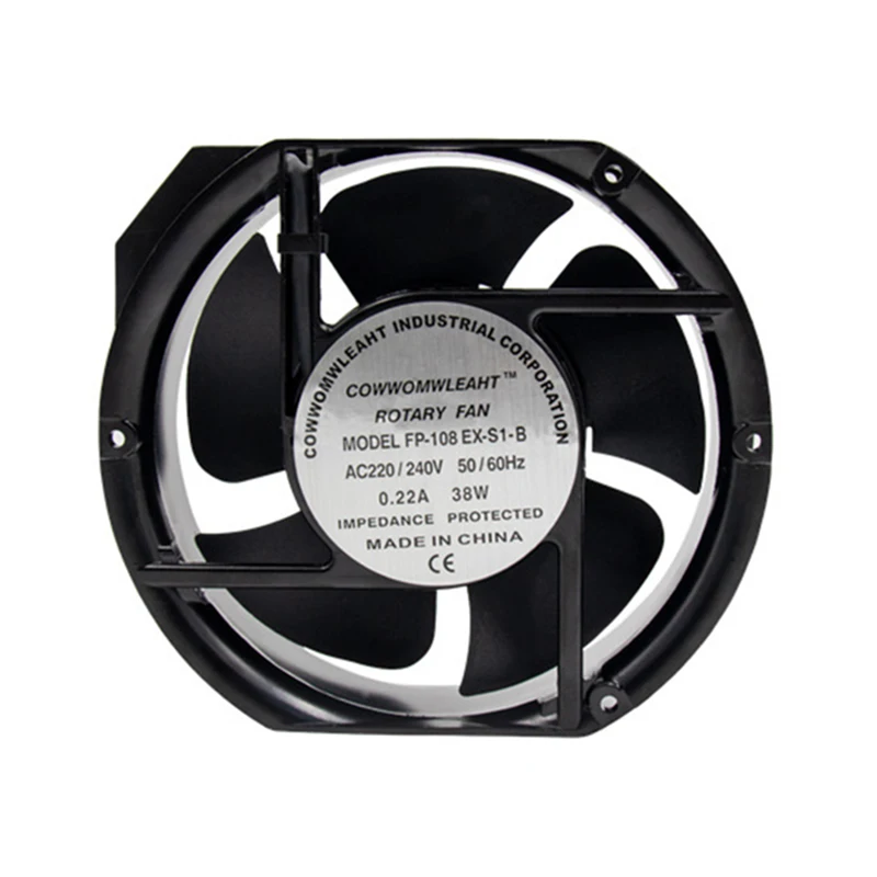Rodamiento de bolas de 17CM, ventilador de refrigeración de CA para armario enchufable, 17251/17250/110/220 V, FP-108EX-S1-S/B, 380