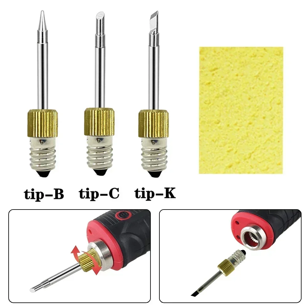 Pontas de solda usb cabeça de ferro de solda substituição pontas de ferro de solda cabeça de soldagem para interface e10 acessórios de retrabalho de soldagem