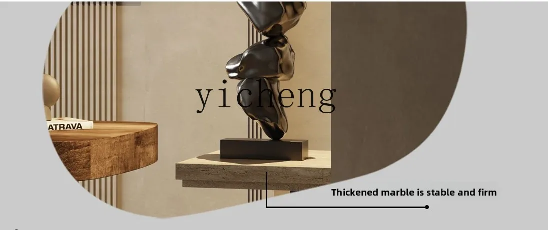 

ZZ living room large ornament floor sculpture sofa next to art hotel villa model decoration