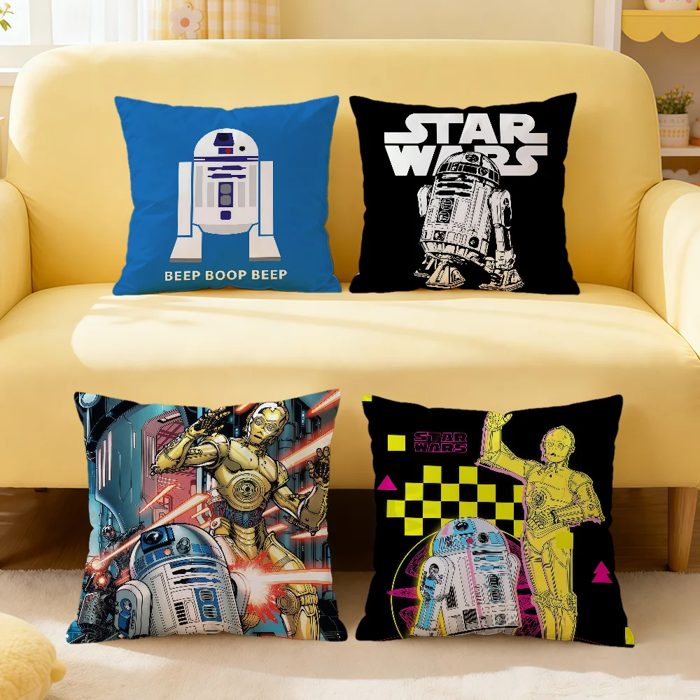 cool film R2-D2 S-star W-wars art soft pillowcase for Sofa Home Living Room office Decor Protective Covers hogar pillow cover