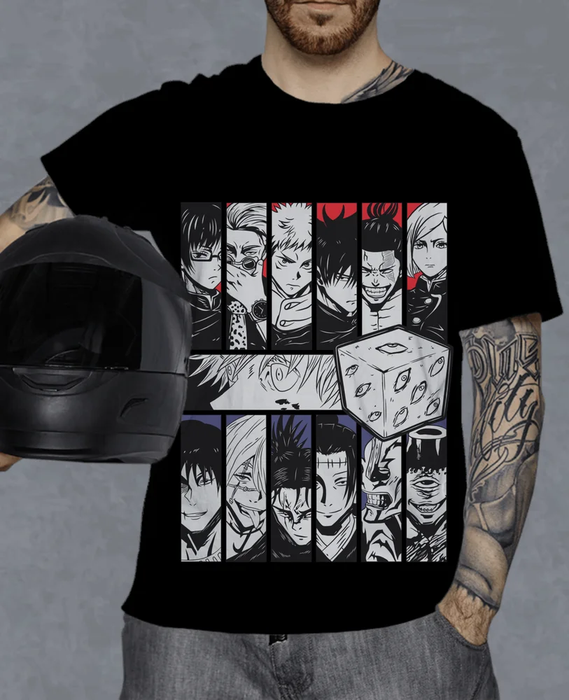 Suguru Geto T-shirt Jujutsu Kaisen shirt Getou jjk Anime Black shirt All Size