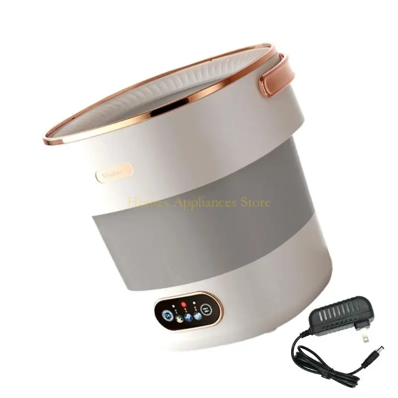 下着とベビー服用の自動スピンドライヤーを備えたD0AB折りたたみ洗濯機13L大容量ランドリーデバイス