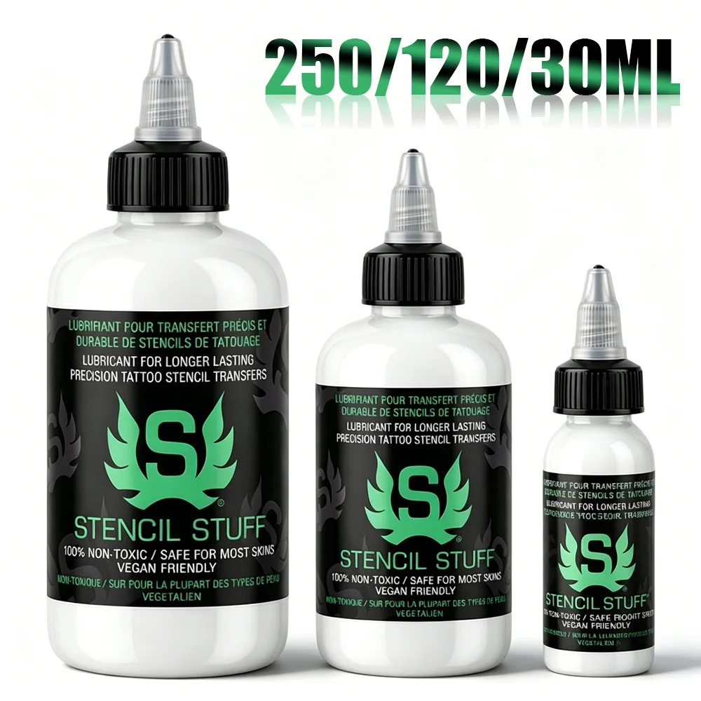 Tattoo Stencil Transfer Gel Professional Long Lasting Clear Formula Precision Stencil Stuff Cream Vegan Safe Tattoo Accessories