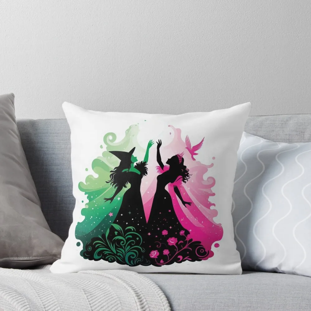 Elphaba & Glinda Wicked the Musical Throw Pillow Cushions For Children ornamental pillows Pillowcases pillow