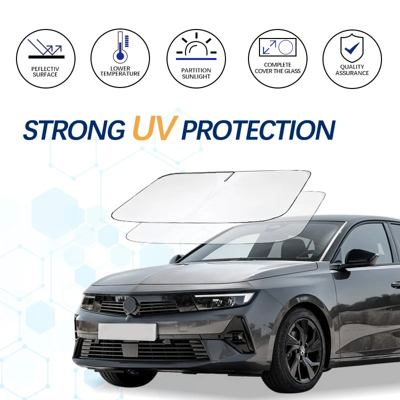 Windshield Sun Shade For Opel Astra OPC H G Astra F J Sunshade Sun Visor Protector Foldable Blocks UV Rays Keep Your Car Cooler