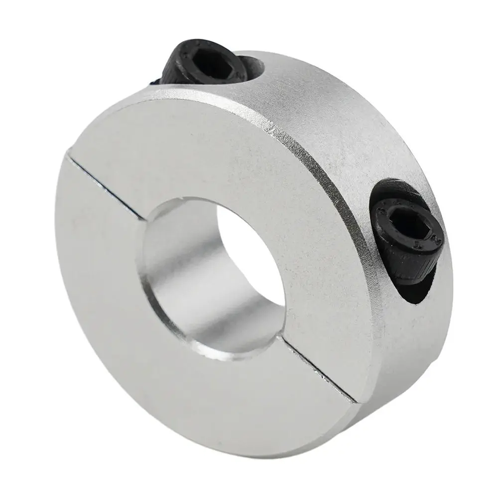 1Pcs Aluminum Alloy Fixed Locking Limit Ring 6-20mm Diameter Double Split Shaft Collar with Screws Separate Optical Axis