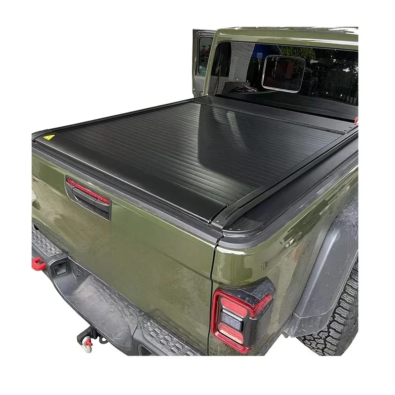 Premium Hard Electric Button‑Control Retractable Pickup Bed Roller Shutter Tonneau Cover For Auto Exterior Modification