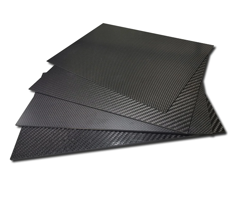 400x500mm Thickness 0.2 0.4 0.5 0.6 0.8 1.0 1.2mm Full 3K Carbon Fiber Board Sheet Panel For RC Model