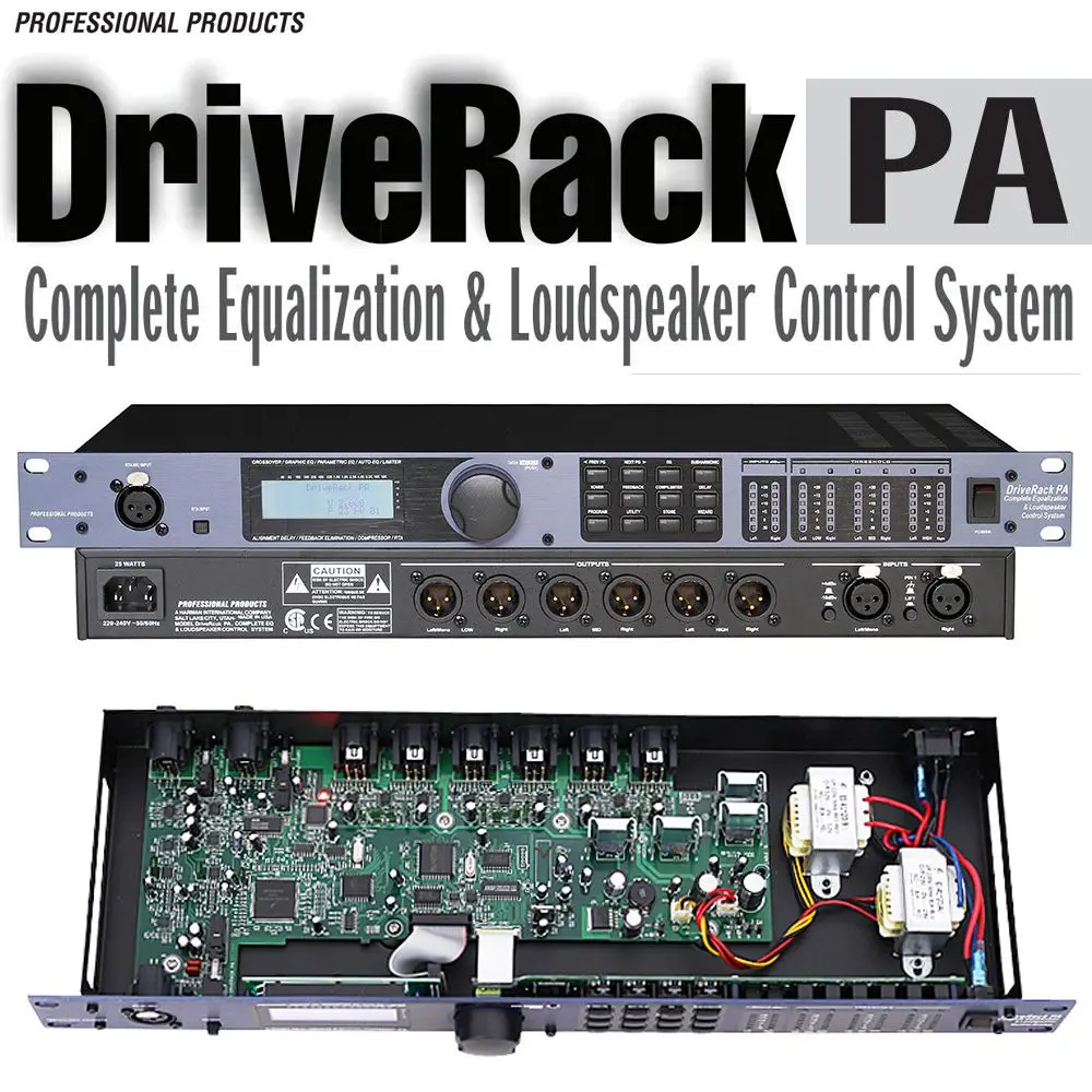 Audio Processor DBX DriveRack PA Professional Sound Equipment Dsp