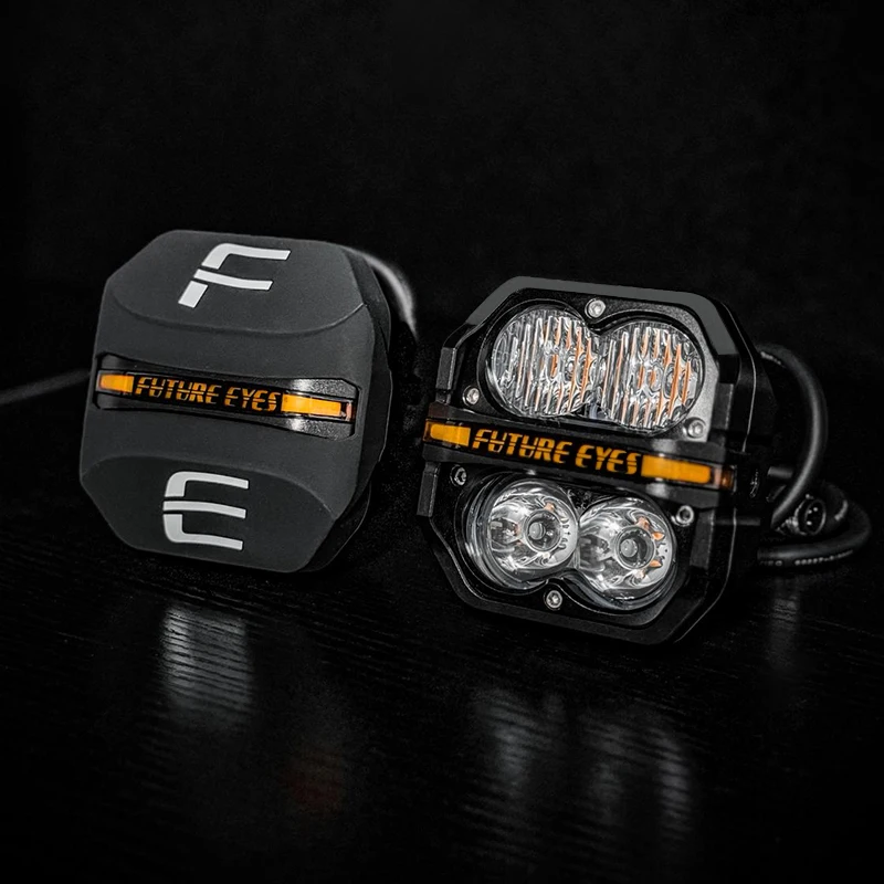 Luces LED NewFUTURE EYES C4 de 3 Pulgadas para Jeep, Compatibles con Autos, Luz Exterior Automotriz de Tipo Flood y Spot, Sistema de Iluminación