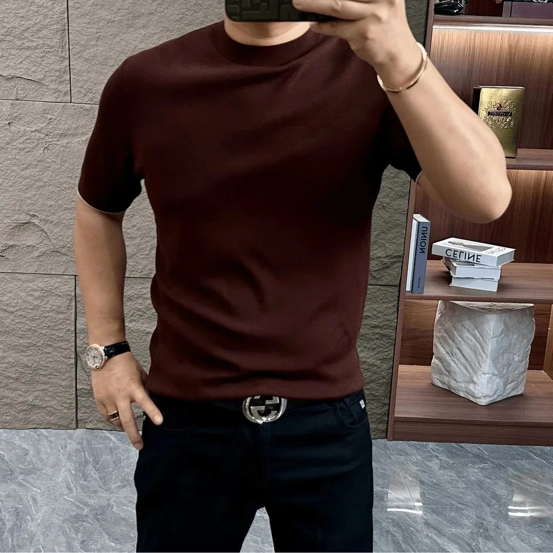 

Весна 2026: Мужской комфортный вязаный свитер премиум-класса, приятный к телу, цветной, приталенный, класса люкс