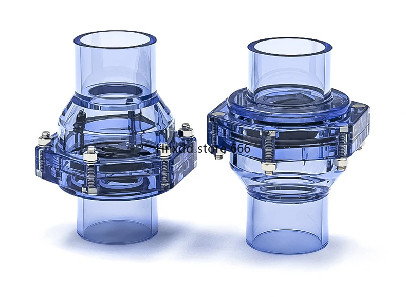 PVC flap check valve transparent drain sewer pipe