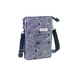 Borsa a tracolla a tracolla piccola in tela da donna borsa da donna con stampa di foglie borsa per telefono femminile Bolsa Feminina Bolso per ragazze