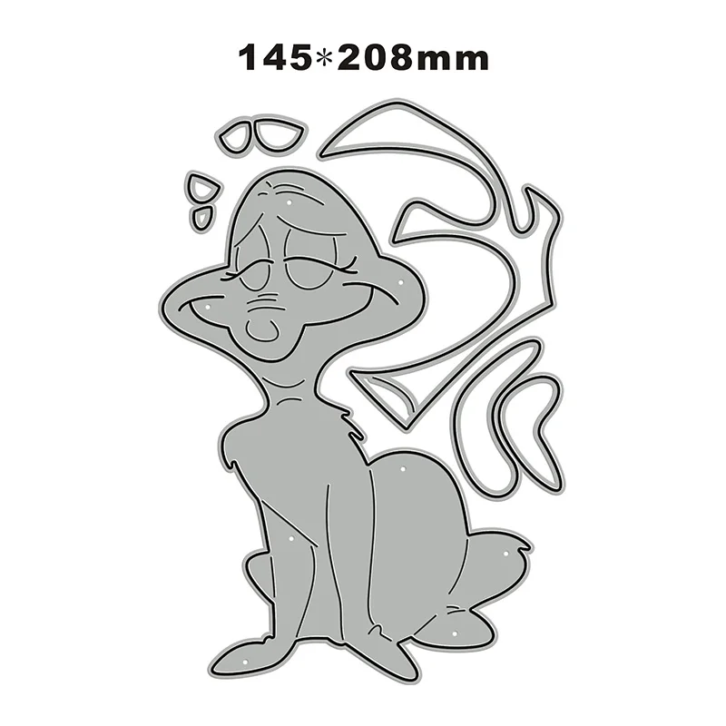 New Animal Dog Cute Dog Craft Embossing Mold 2024 Metal Cutting Dies for DIY Decorative Scrapbooking Album Card Making