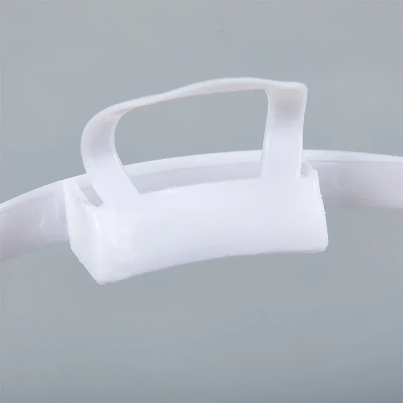 20 Stück durchsichtige Plastik-Catering-Masken für Hotel, Schönheitssalon, Koch, Kellner, wiederverwendbare, sichtbare, spritzwassergeschützte Masken – Detail 18