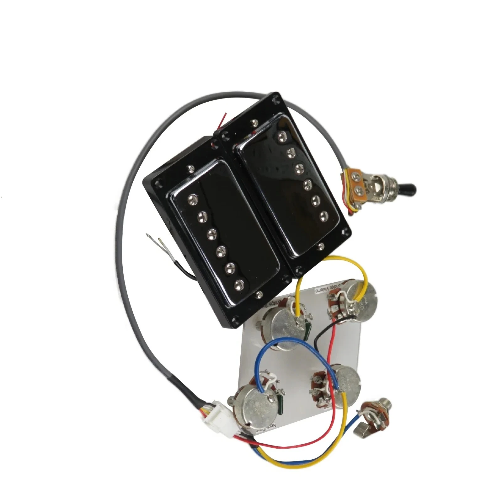 

Electric Guitar Humbucker Pickups Set Neck & Bridge Wiring Harness Vintage Style for Solid Body Guitars