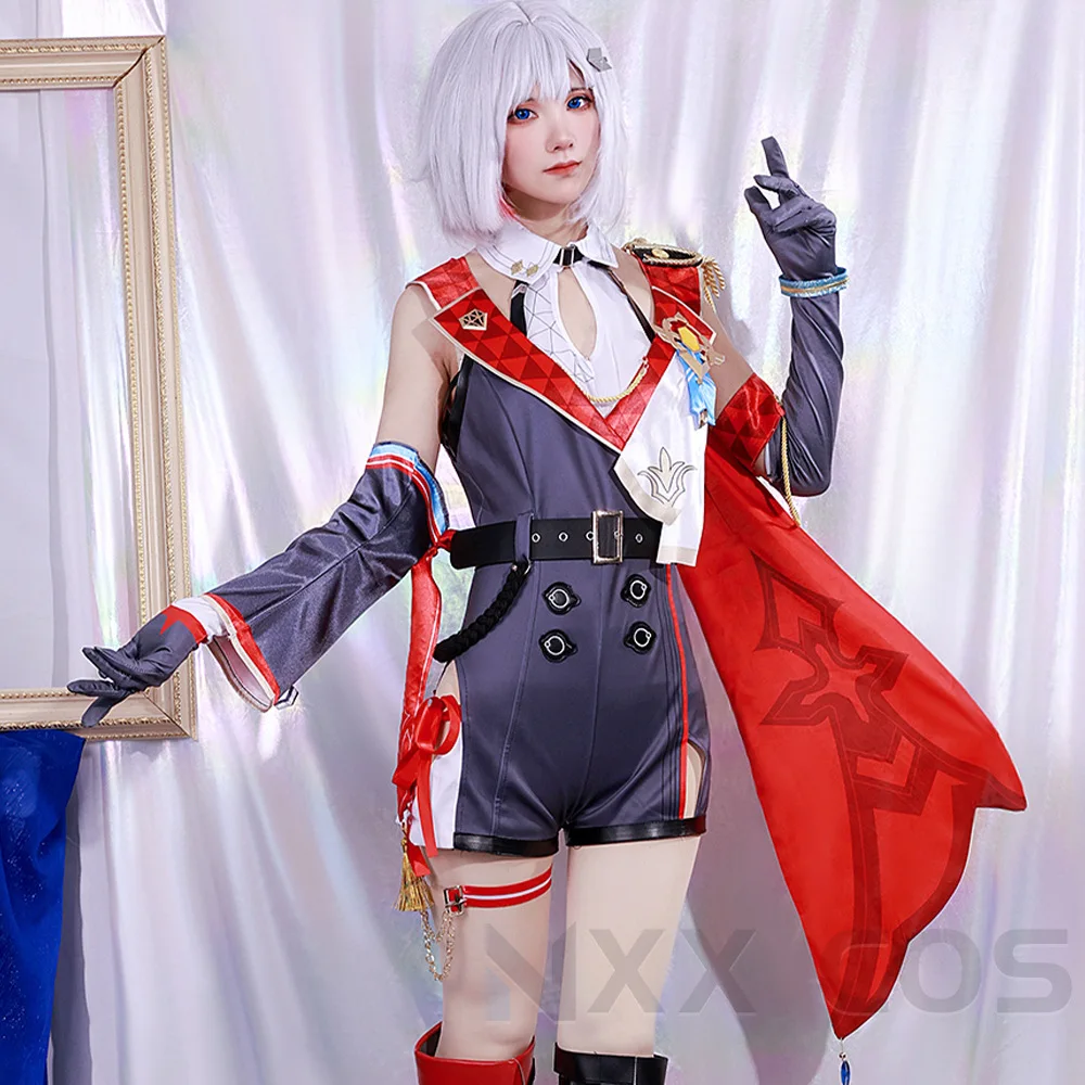 Game Honkai Star Rail Topaz Uniform Cosplay Costume Role Play Comic Con Dress Hallowmas Party Wigs Animation Prop