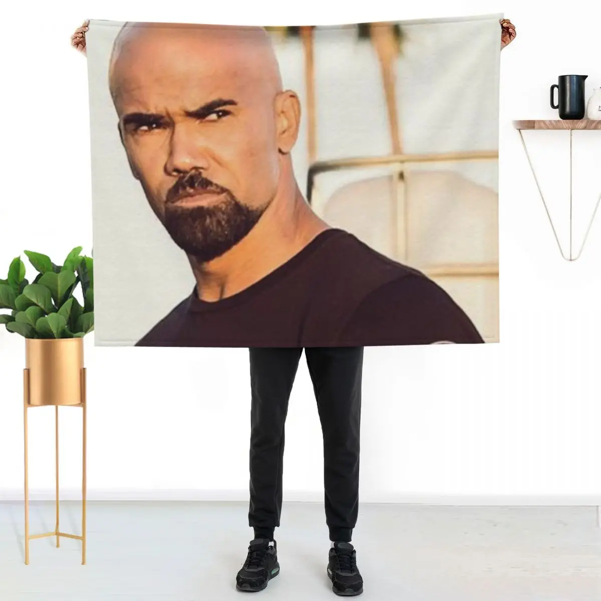 

shemar moore Throw Blanket Soft Breathable Blanket for Night Sleeping