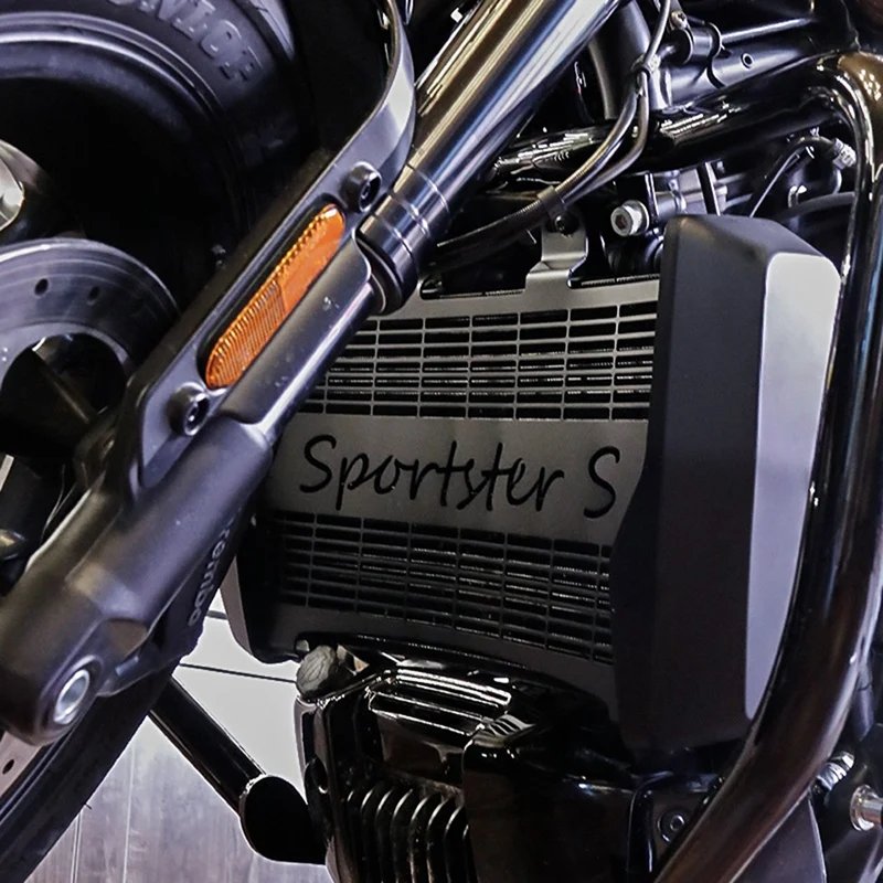 Motorcycle Radiator Grille Grill Protective Head Light Lamp Guard Protector Cover For Sportster S 1250 RH1250S 2021 2022