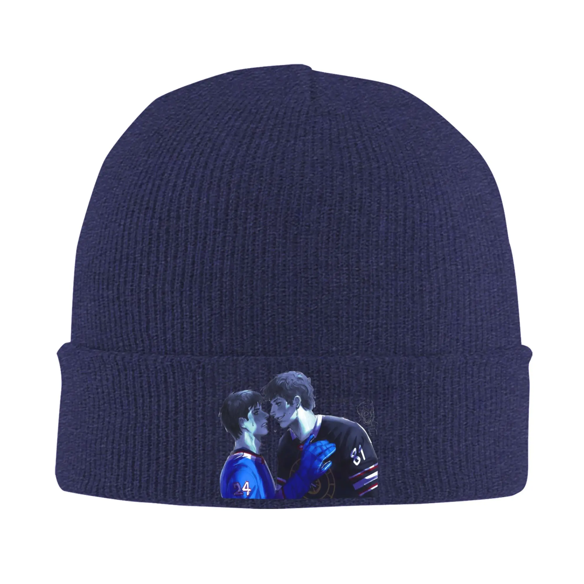 Heated Rivalry Anime Shane Hollander Ilya Rozanov Hats Autumn Winter Beanie Fashion  Cap Female Male Acrylic Knitted Hat