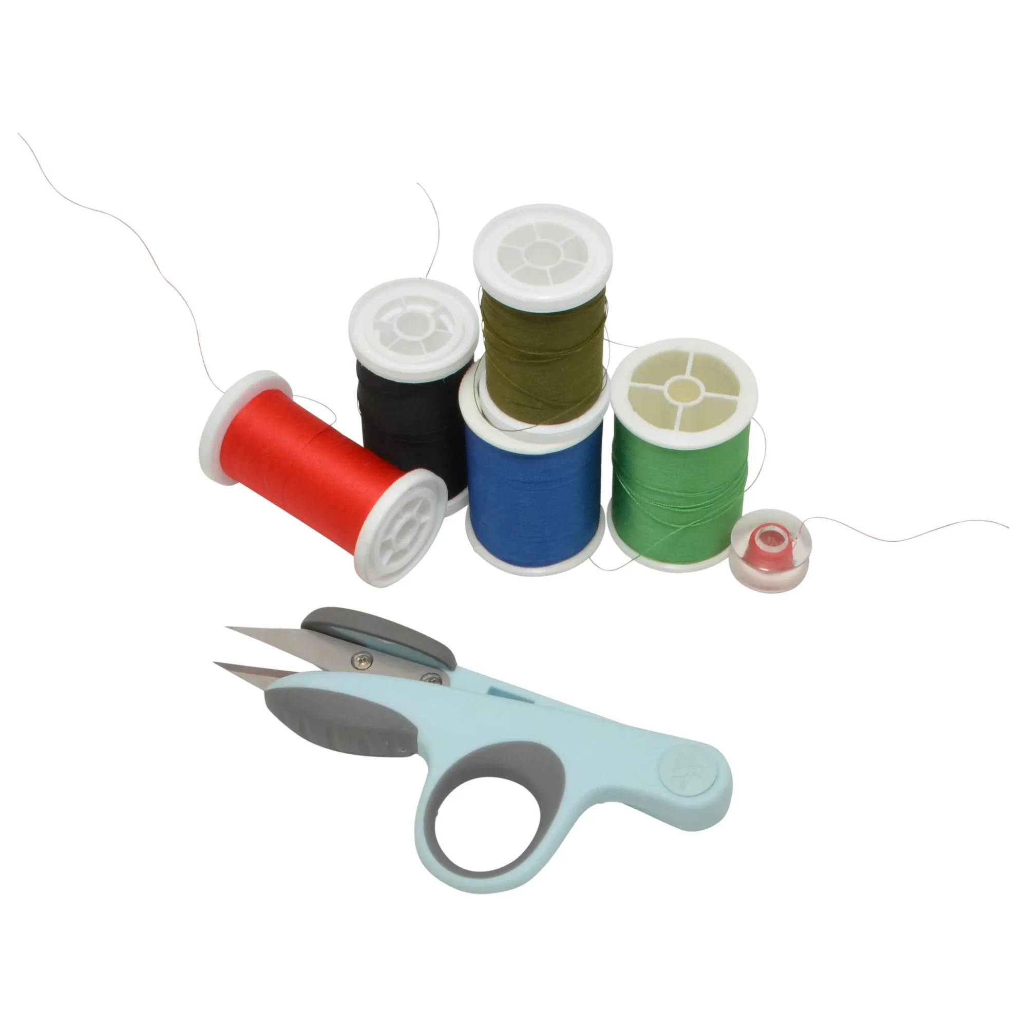 قاطعة يدوية من التيتانيوم من Westcott، مقص خيط، 4.5 بوصة للخياطة، أزرق، عدد واحد