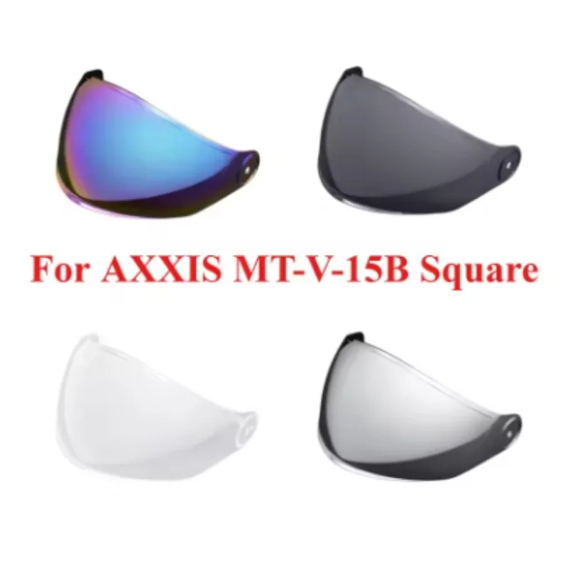 For AXXIS MT-V-15B Square Helmet Lens Color Visors for Half Helmet Windshield Accessories