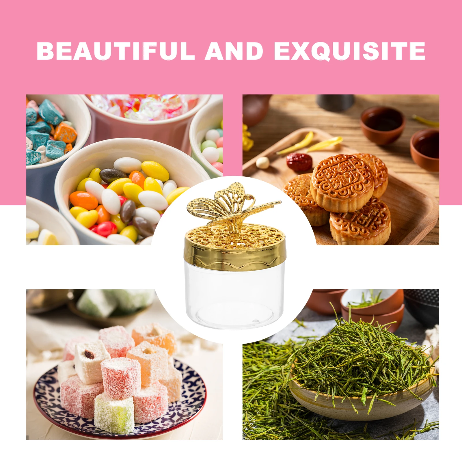 

12 Pcs European Wedding Candy Box Plastic Treat Containers Dessert Holder Style Boxes Storage for