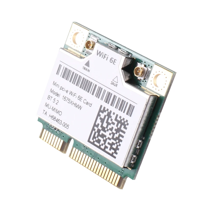 1675X 1675XHMW AX210 Scheda Wifi Wifi 6E 802.11AX 2.4G 5G 6G 5374Mbps Bluetooth 5.2 Mini Pcie Scheda di rete Wifi