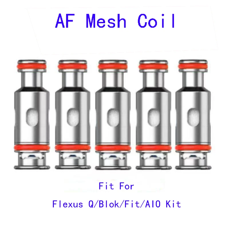 Flexus Q AF Mesh Coil 0.8 1.0 1.2ohm Coils For Flexus Q, Flexus Blok, Riil X, Flexus Fit, Flexus AIO(5pcs)