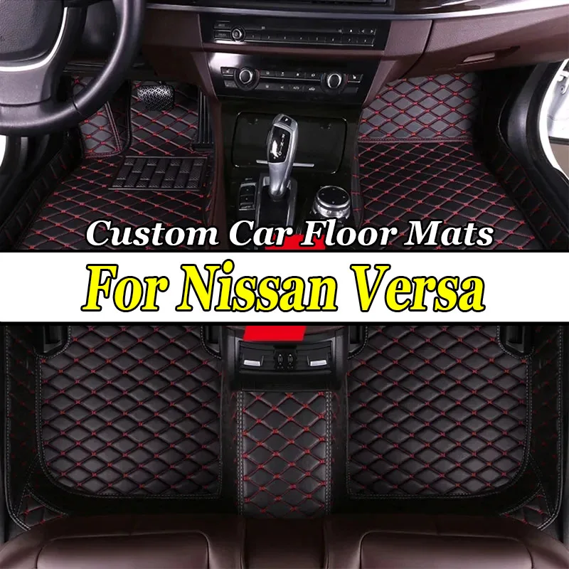 

Car Floor Mats For Nissan Versa Note 2014~2024 E12 Anti-dirt Pads Car Mats Full Set Dirt-resistant Pad Car Accessories Interior