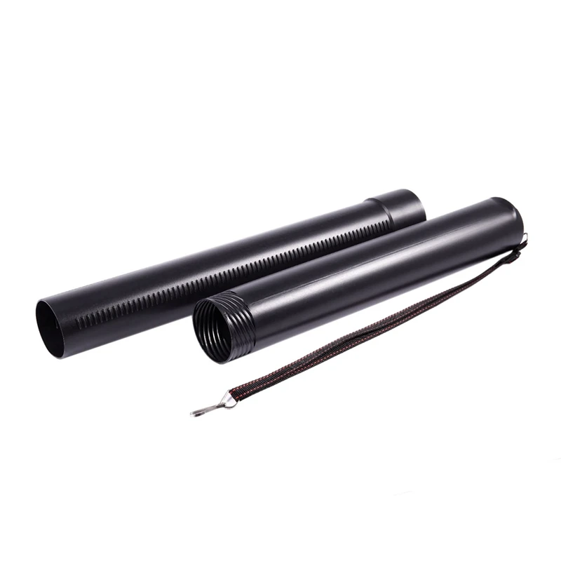 Hot TTKK 3X Black Plastic Drawing Picture Storage Tube Poster Scroll Holder