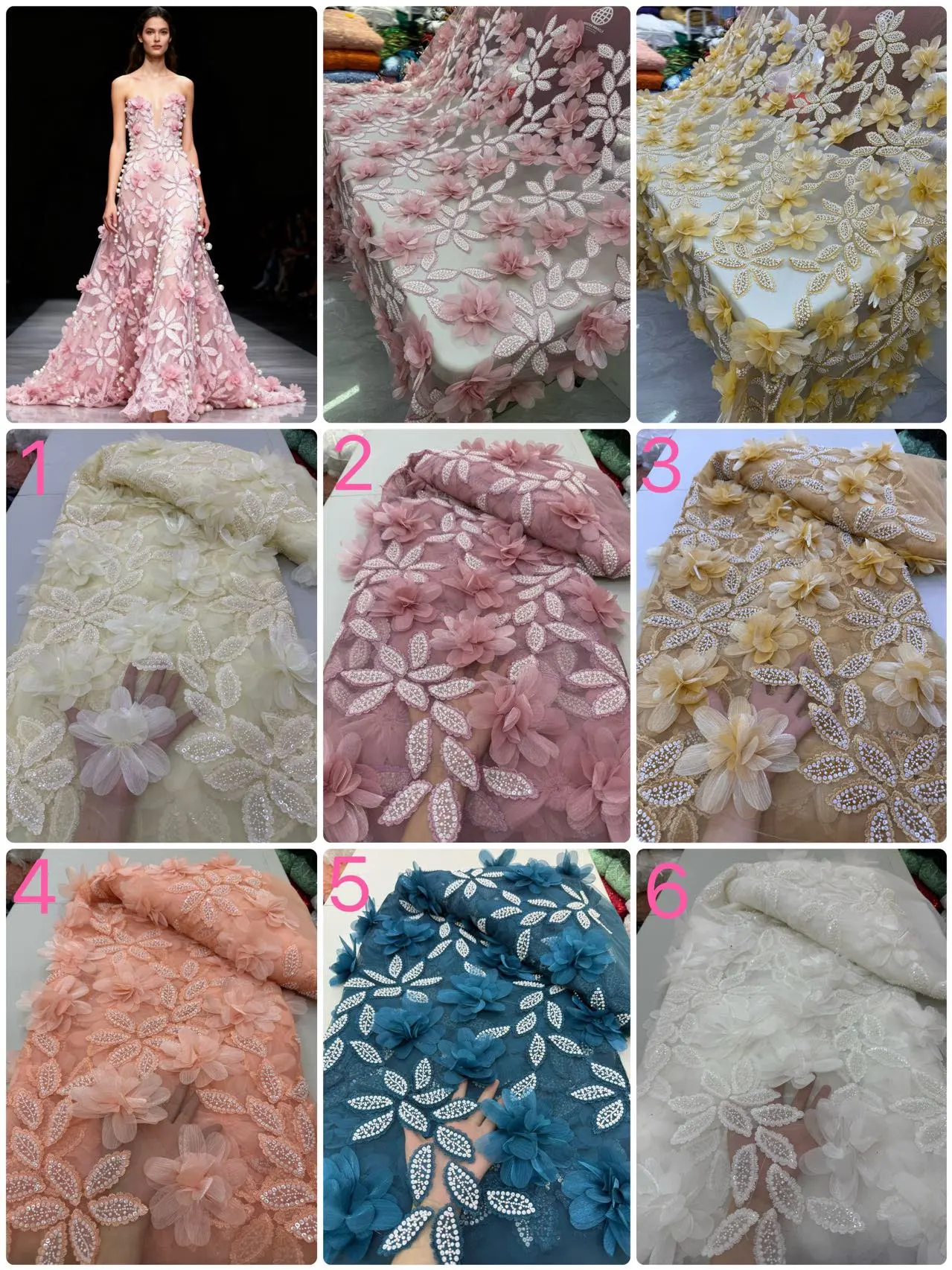 

2025 African Nigerian Latest High Quality With Guipure Embroidery Tulle Sewing Lace Fabric Dresses Sequins 5Yards JY496