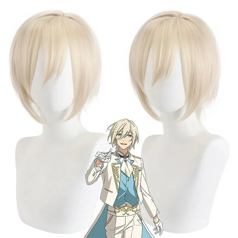 

Ансамбль звезд 2, Академия Тяньсян Иньчжи, парик Cos, длинный молочно-золотой косплей, аниме-парик, косплей