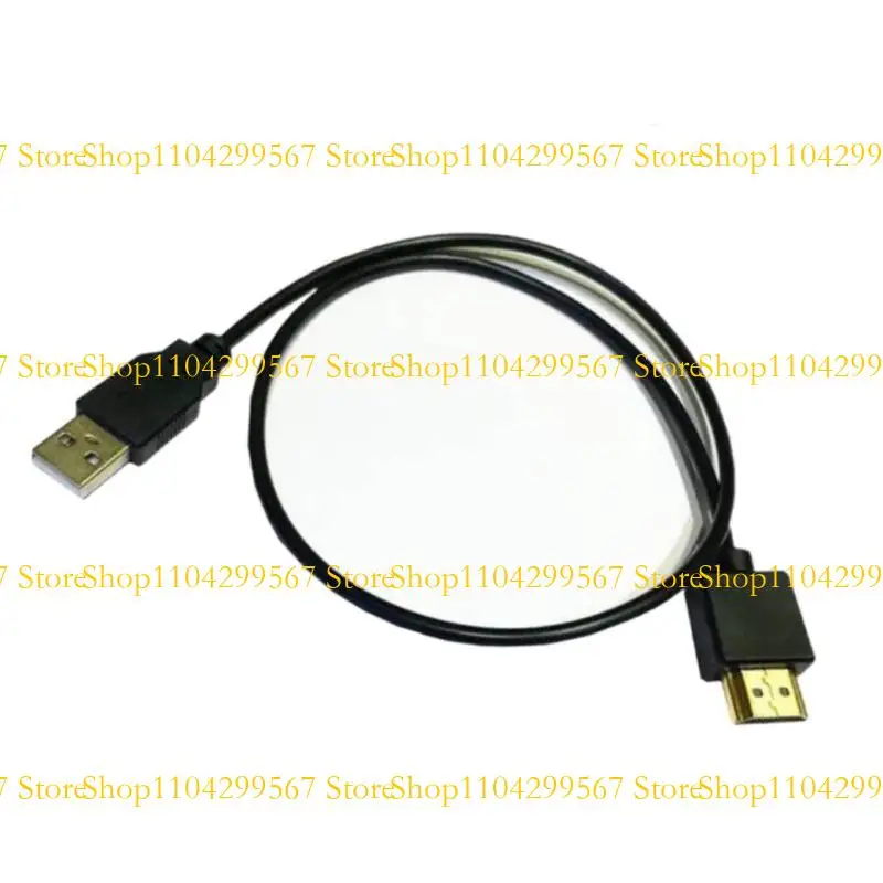 

CS1W 0.5m USB 2.0 HDMIcompatible Male to Male Power Supply Cable for Travel and Temporary Use