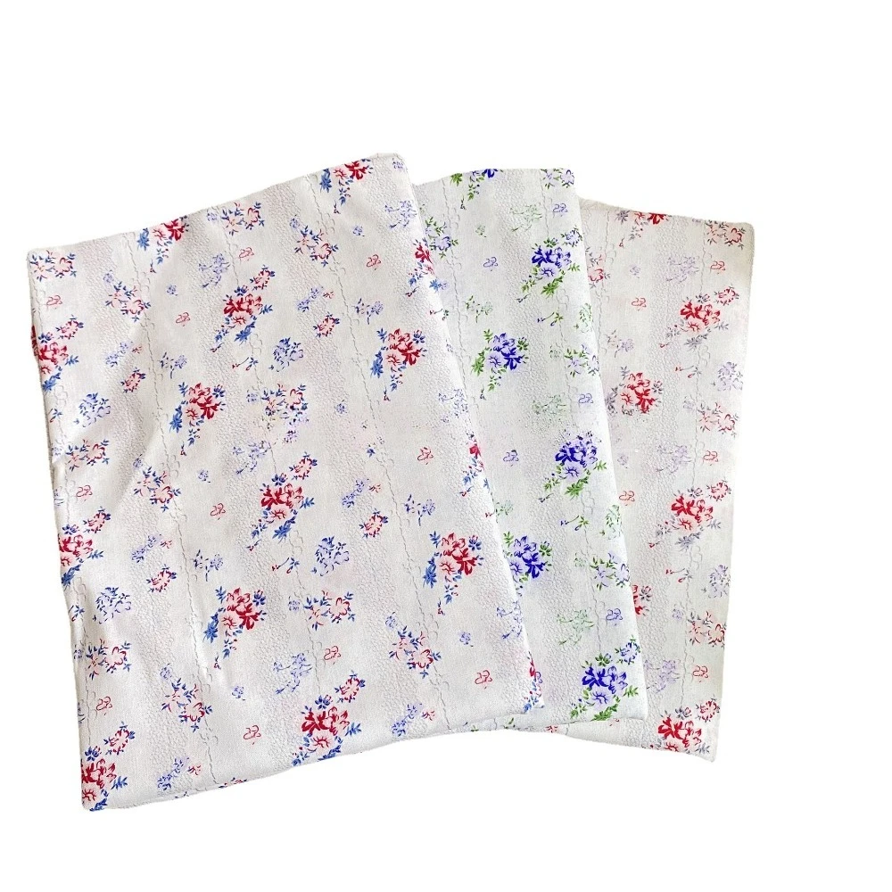 140x50cm 40s Digital Bedruckter Stoff Vintage Blumenmuster für Damenbekleidung, Taschen, Accessoires, Heimwerker-Nähstoff – Detail 4