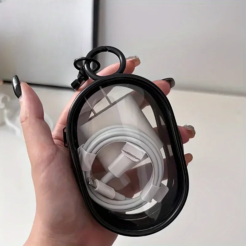 Tas Penyimpanan Kabel Pengisi Daya Kotak Pengatur Kabel Tahan Air Kantong Penyimpanan Headphone Portabel Pengisi Daya Ponsel