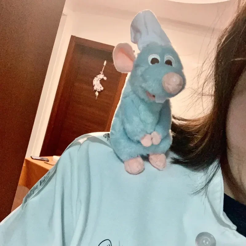 Anime Ratatouille Chef Remy Magnetic Plush Toy Room Decora Doll Kid Shoulder Plush Doll Decoration Headband Toys Birthday Gifts view 2
