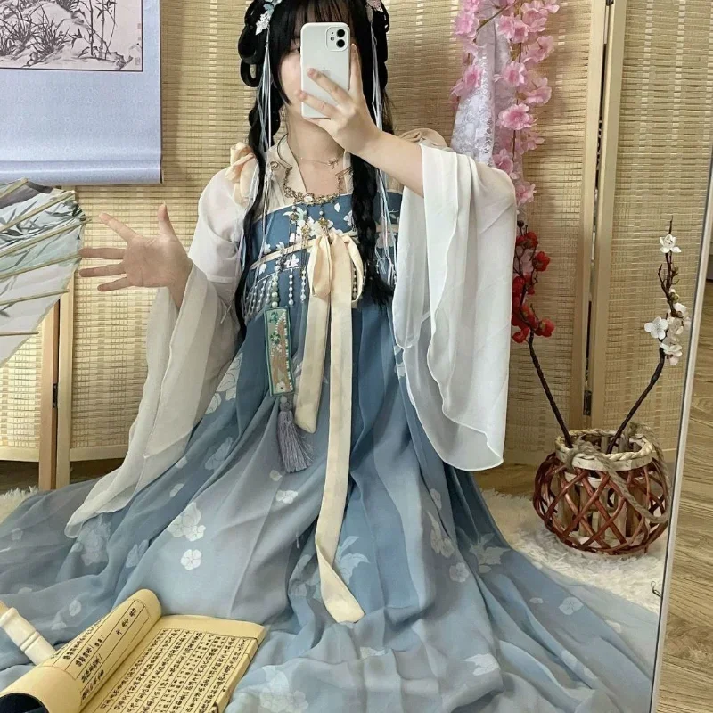 Vestido de princesa tradicional chinesa Hanfu para mulheres, Cosplay bordado em renda, Fadas roupas antigas para senhora, vestidos de festa vintage