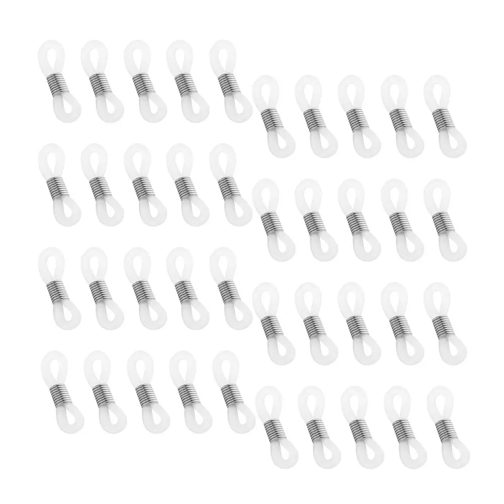 

50Pcs Eyeglasses Anti-Slip Rings Stretchable Silicone Fixings for Eyeglass Chain Holder Secure Non-Slip Eyewear Attachments