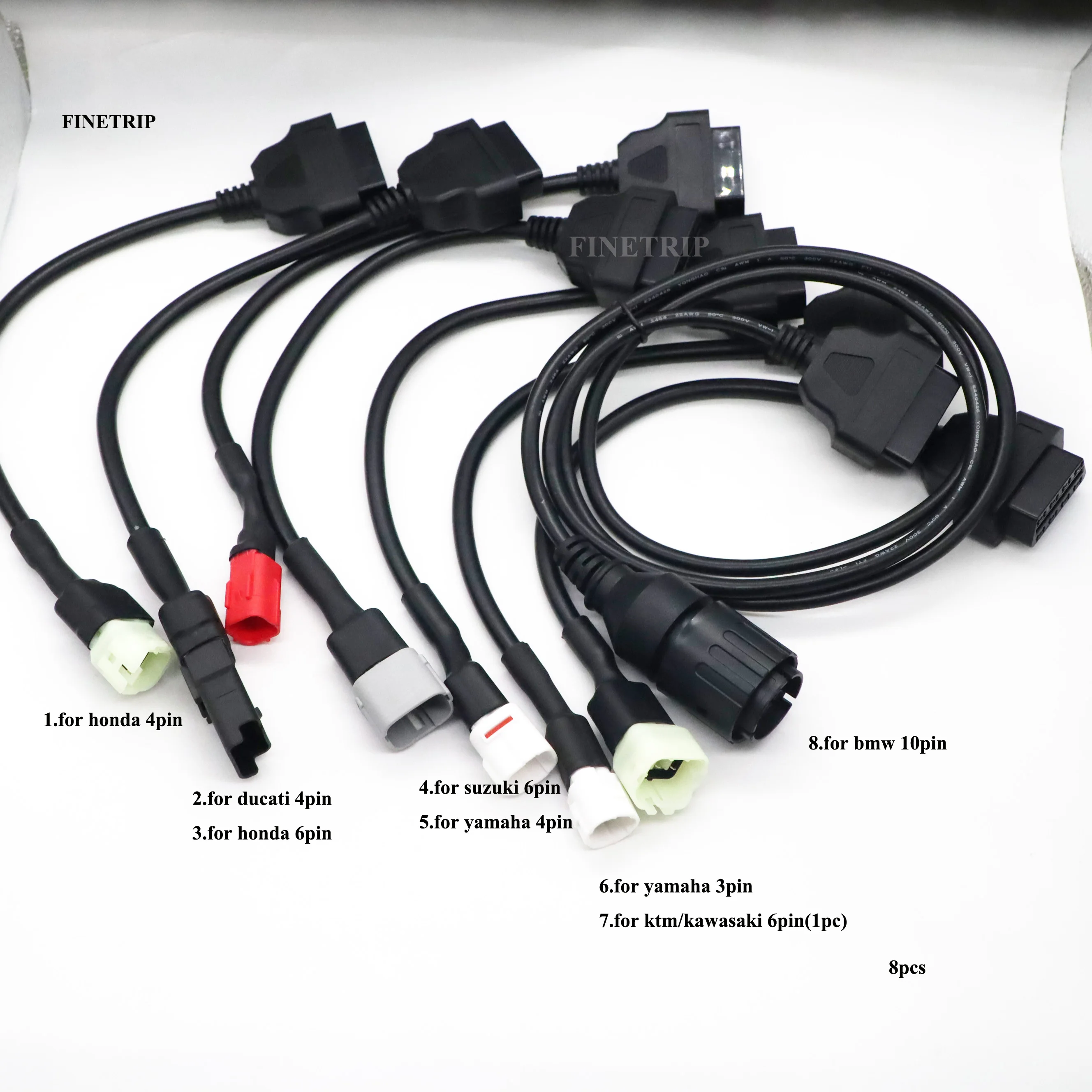 Motorfiets OBD2 Kabel Voor Honda/Suzuki Voor YAMAHA Voor KYMCO Voor BMW Voor Ducadi Voor KTM Motor Diagnostiek Connector adapter