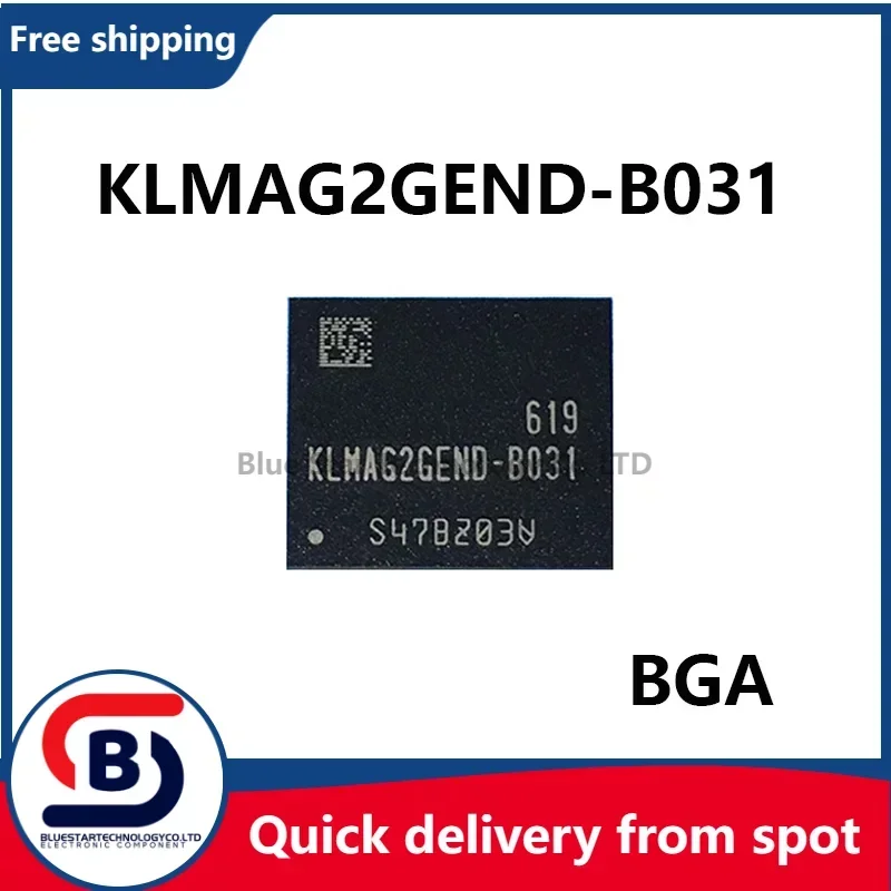 Free Shipping 5-20pcs/lots KLMAG2GEND-B031 2GEND-B031 KLMAG2GEN BGA153 Memory 16GB EMMC chip 5.0 KFast delivery In stock