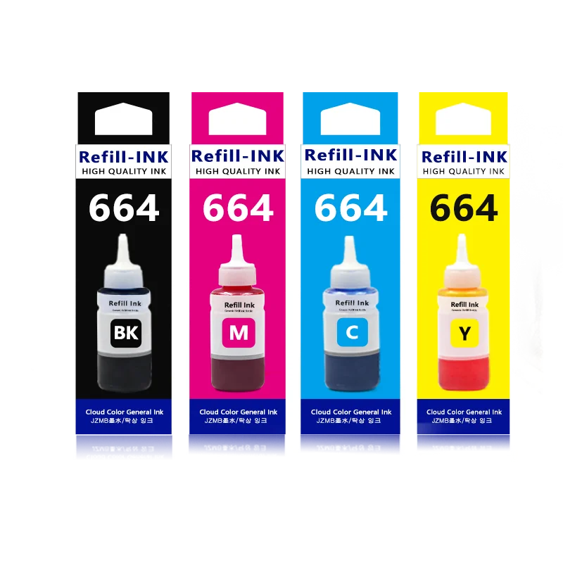 For Epson 664 Refill Ink Kit 70ML For Epson L110 L100 L110 L300 L235 L355 l350 550 L555 132 L120 L200 210 Printer Dye Refill Ink