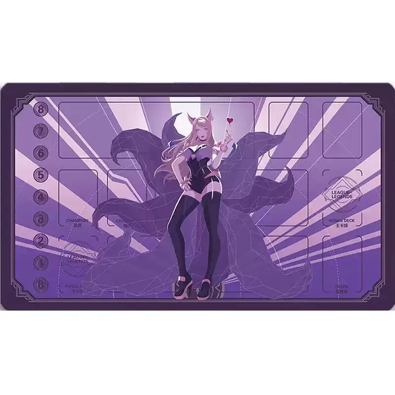 

Runes Battlefield Ahri Kaisa DIY self-made Anime Game Battle card Rubber Card Pad Mouse Pad Keyboard Pad 600*30*3mm