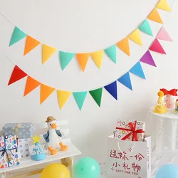 2.5M Colorful Pennant Banners String Flags Garland for Wedding Birthday Party Halloween Christmas Decorations Party Supplies