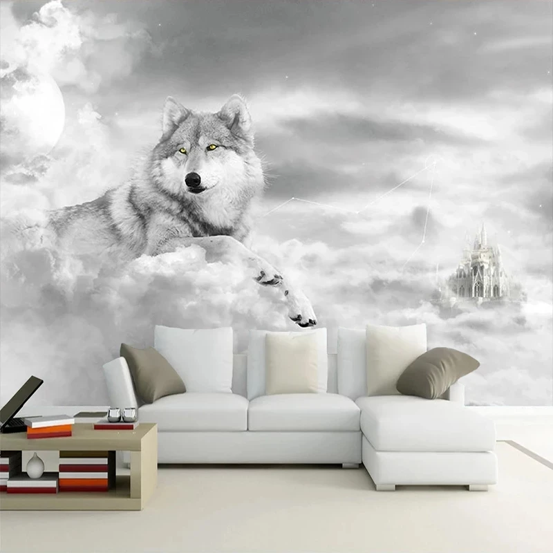 Custom 3D Mural Wallpaper Modern Art Bedroom Restaurant Wolf Living room sofa TV background wall bedroom restaurant study Hotel