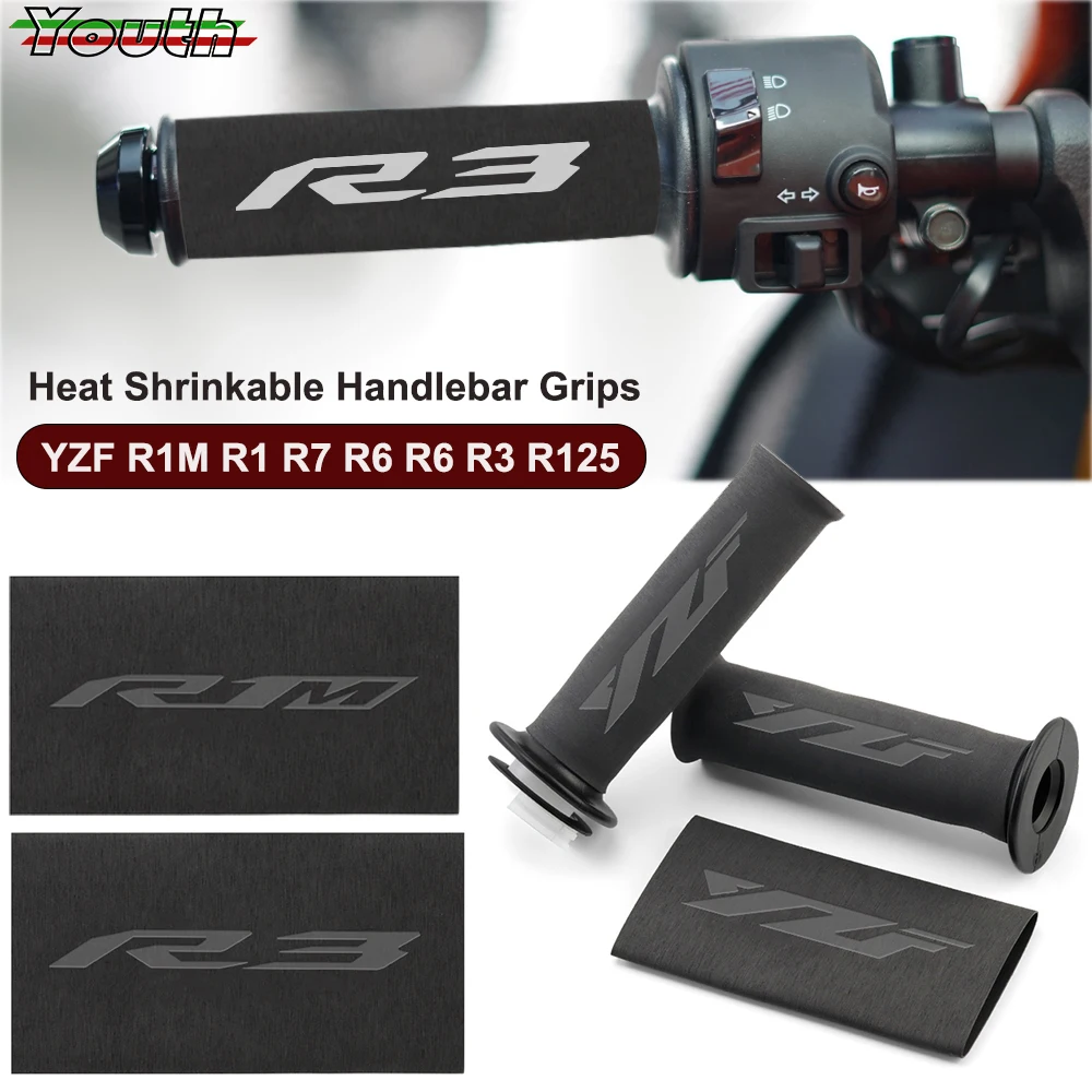 Motorcycle Heat Shrinkable Handlebar Grips Clutch Brake Lever Cover Non-slip Grip Glove For Yamaha YZF R1M R1 R7 R6 R25 R3 R125