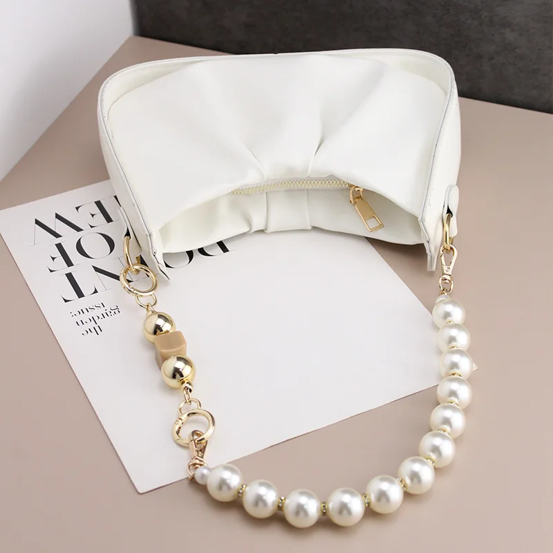 TINBERON Pearl Bag Chain Strap For Women\'s Bags Extender Hanging Chain Decorative Purse Straps Extend Chain Handbag Accessories