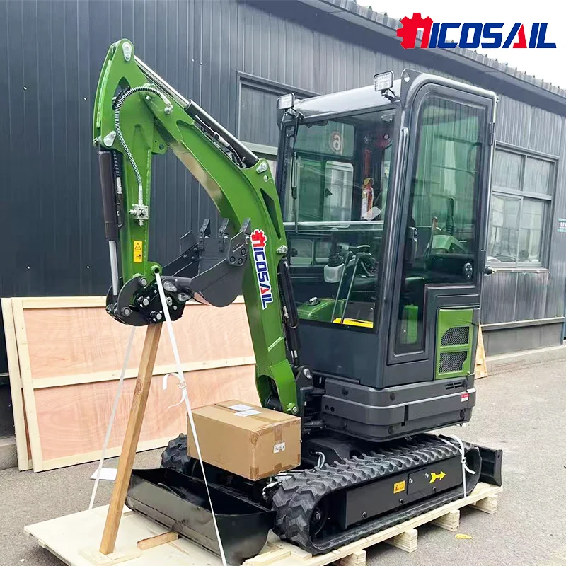 

Hot selling mini excavator 1.8 ton multifunctional tracked agricultural excavator 1 customized enclosed excavator for quick deli