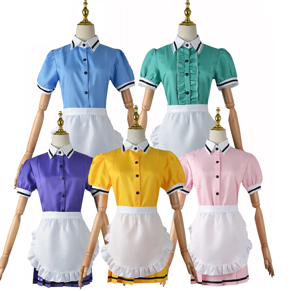 

Maid Uniform Catering Coffee Shop Work Clothes Halloween Role Playing Servant Costume Party Performance Outfit for Women Lolita